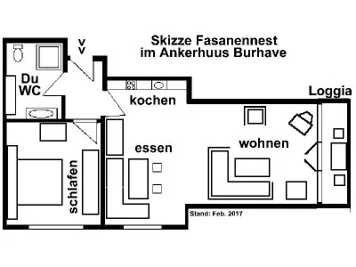 Ferienwohnung für 2 Personen (48 m²) in Butjadingen-Burhave 8/10