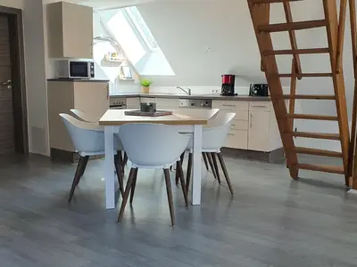 Küche und Essbereich