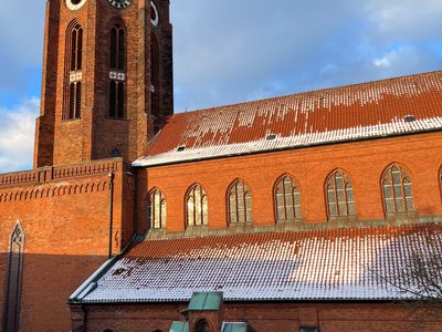 Blick auf die St.-Petri-Kirche