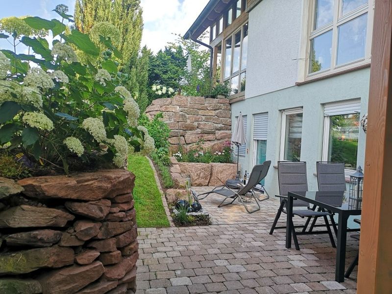 Südterrasse für genussvolle Urlaubstage  zum Grillen und Relaxen