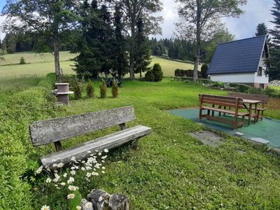 FH Am Skihang Carlsfeld Garten, Terrasse + Grillplatz Südseite