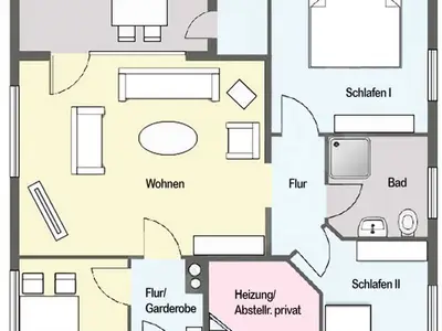 Ferienwohnung für 3 Personen (60 m²) in Carolinensiel 3/10