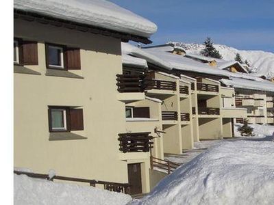 Front view balcony, Parkplatz Garage vorne