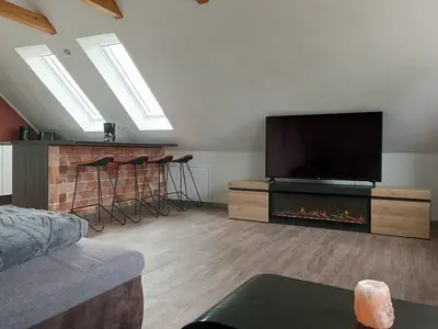 Wohnzimmer und Küchentresen