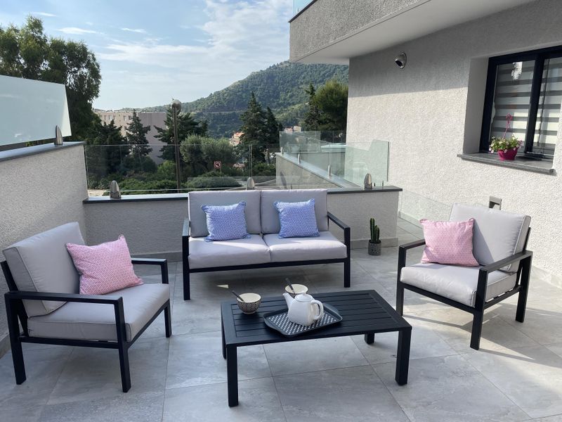 Terrasse privative de 28m²