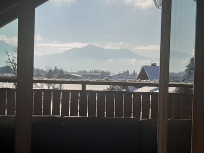 winterlicher Panoramablick aus der Küche