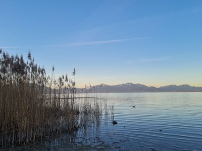 Bergblick vom Strand der Ferienresidenz