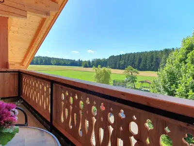 Blick vom Balkon