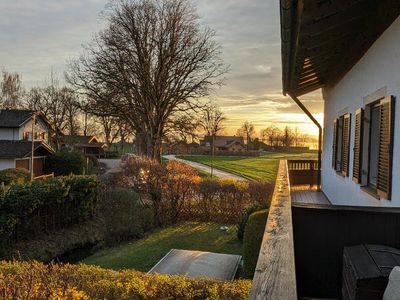 Sonnenuntergang vom Balkon