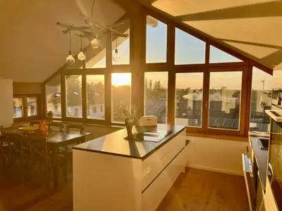 Wohnküche Sonnenuntergang