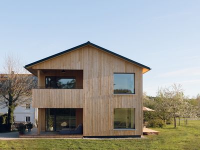 Hausansicht Süd frontal - Ferienhaus Schmidhuber