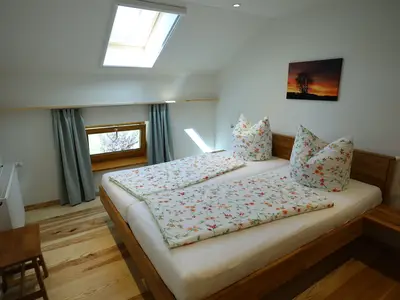 Schlafzimmer 1 in der Wohnung Kleeblatt
