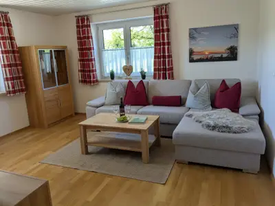 Wohnzimmer mit Schlafcouch