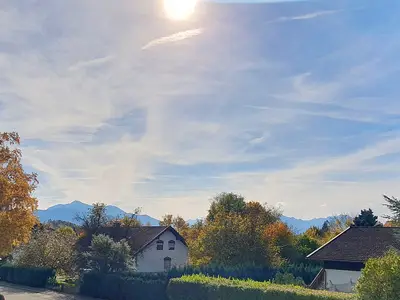 der Ausblick vom Balkon