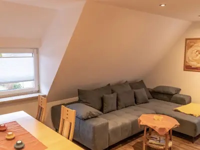 Wohnzimmer mit Schlafsofa