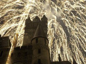 Feuerwerk (Blick vom Balkon)