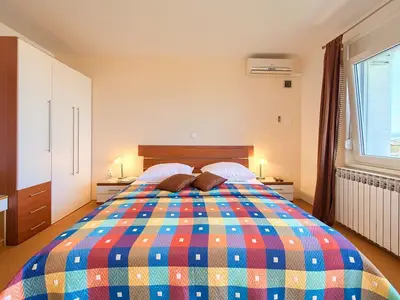 Schlafbereich. Master -Bett- Schlafzimmer