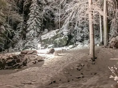 outside