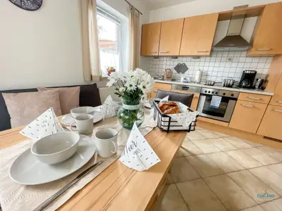 Cuxland-Fewo-Service - Residenz Grantz - Wohnung 3  - Küche - Esszimmer