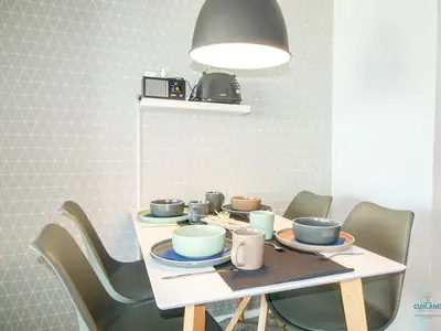 Cuxland-Fewo-Service - Haus Frische Brise- Wohnung 7.10  - Wohnzimmer - Esszimmer