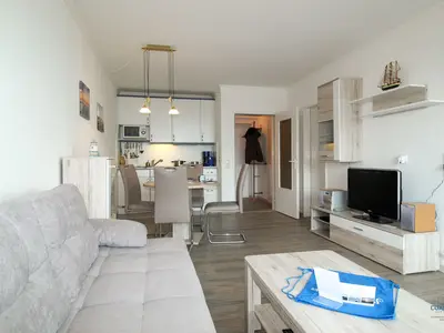 Cuxland-Fewo-Service - Haus Frische Brise- Wohnung 8.09  - Wohn - Esszimmer - Küche