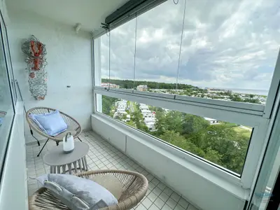 Cuxland-Fewo-Service - Haus Frische Brise- Wohnung 6.06.  - Balkon