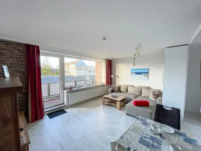 Cuxland-Fewo-Service-Haus Elbe-Wohnung 9-Wohn/Schlfraum