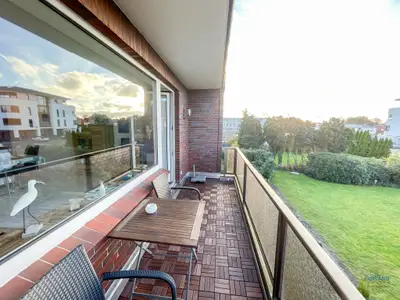 Cuxland-Fewo-Service-Haus Elbe-Wohnung 9-Balkon