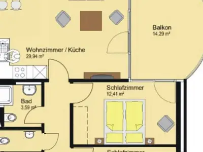 Ferienwohnung für 4 Personen (80 m²) in Duhnen 7/10