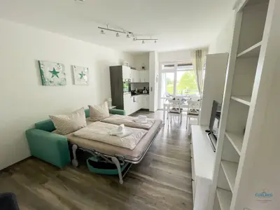 Cuxland-Fewo-Service-Haus Essen-Wohnung 10-Wohn/Schlfraum