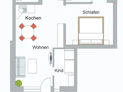 Ferienwohnung für 4 Personen (50 m²) in Duhnen 10/10