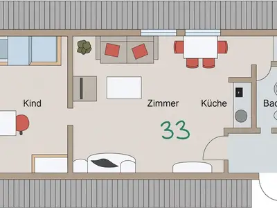 Ferienwohnung für 4 Personen (40 m²) in Duhnen 9/9