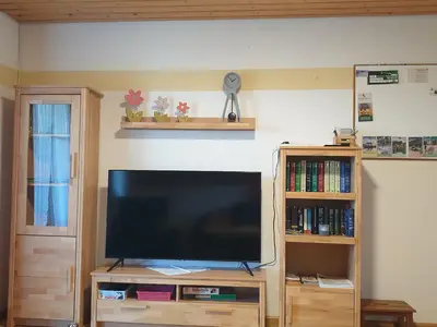 Wohnwand mit Flat-TV