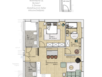 Ferienwohnung für 3 Personen (96 m²) in Dahme 8/10