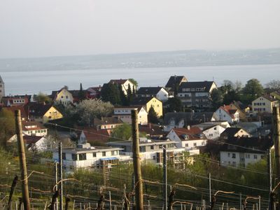 Aussicht auf Meersburg und Bodensee