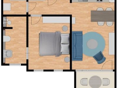 Ferienwohnung für 2 Personen (46 m²) in Dangast 5/10