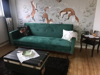 FW Fuchsbau Wohnzimmer offen zum Schlafbereich