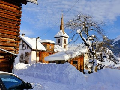 Ferienwohnung Venini - Aussicht Winter