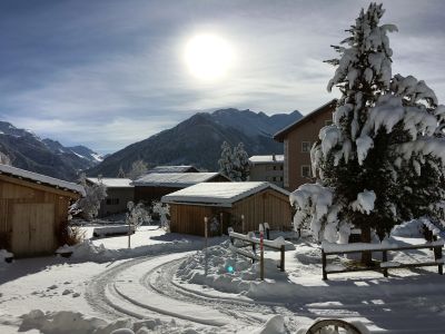 Ferienwohnung Quadra - Aussicht Winter