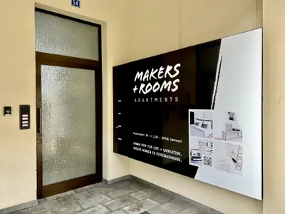 Hauseingang zum Apartment