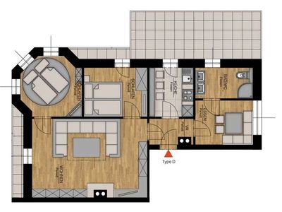 Ferienwohnung für 6 Personen (78 m²) in Dienten Am Hochkönig 9/10