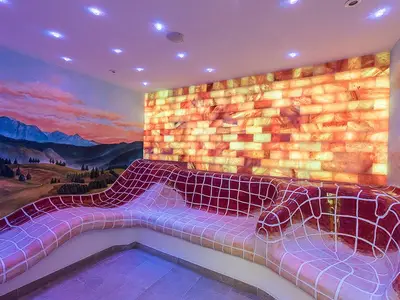 Salz Tepidarium im Wellnessbereich