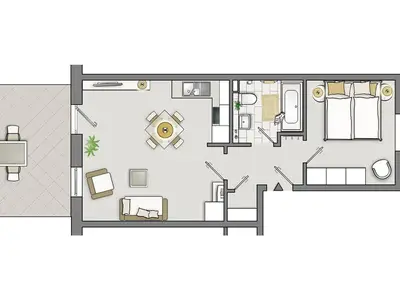 Ferienwohnung für 2 Personen (45 m²) in Dierhagen (Ostseebad) 8/10