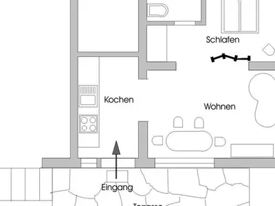 Ferienwohnung für 2 Personen (40 m²) in Dießen Am Ammersee 6/10