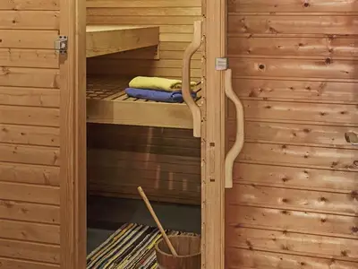 Blick in die Sauna