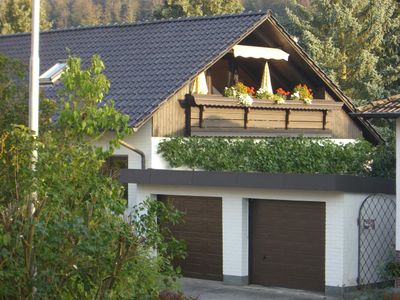 Apartment 1: Balkon mit Blick zur Veste