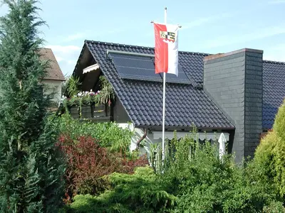 Blick aufs Haus
