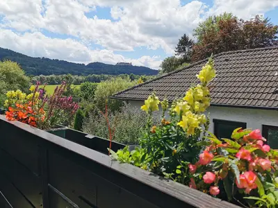 Apartment 1: Balkon mit Vesteblick