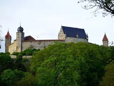 die Veste von der Stadtseite aus