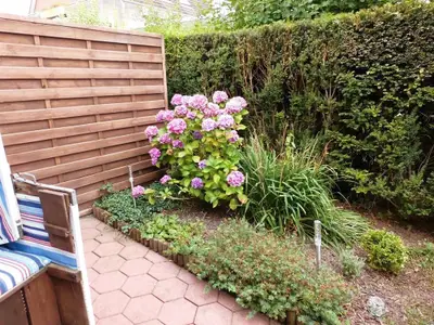 Terrasse Blumenbeet